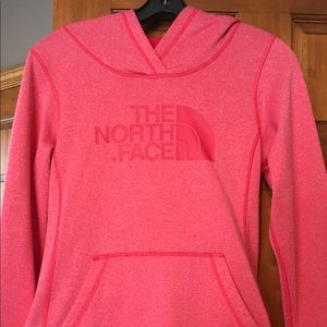 Pink North Face Pocketed Hoodie